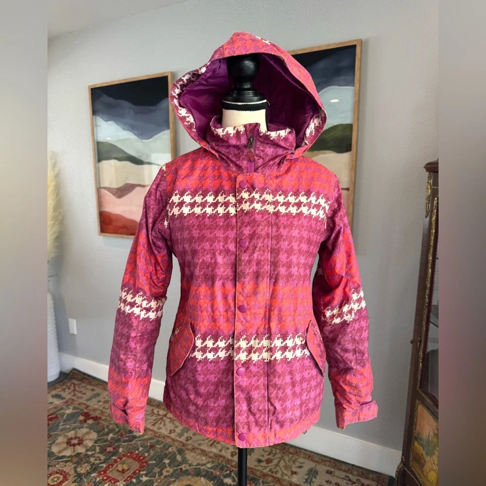 Burton Kids Pink and Orange Ski Jacket